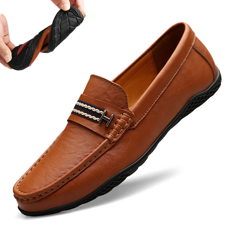 รองเท้าหนังผู้ชาย มีไซส์39-44 รองเท้าโลฟเฟอร์ชาย Slip-On Shoes มีขนาด39-44