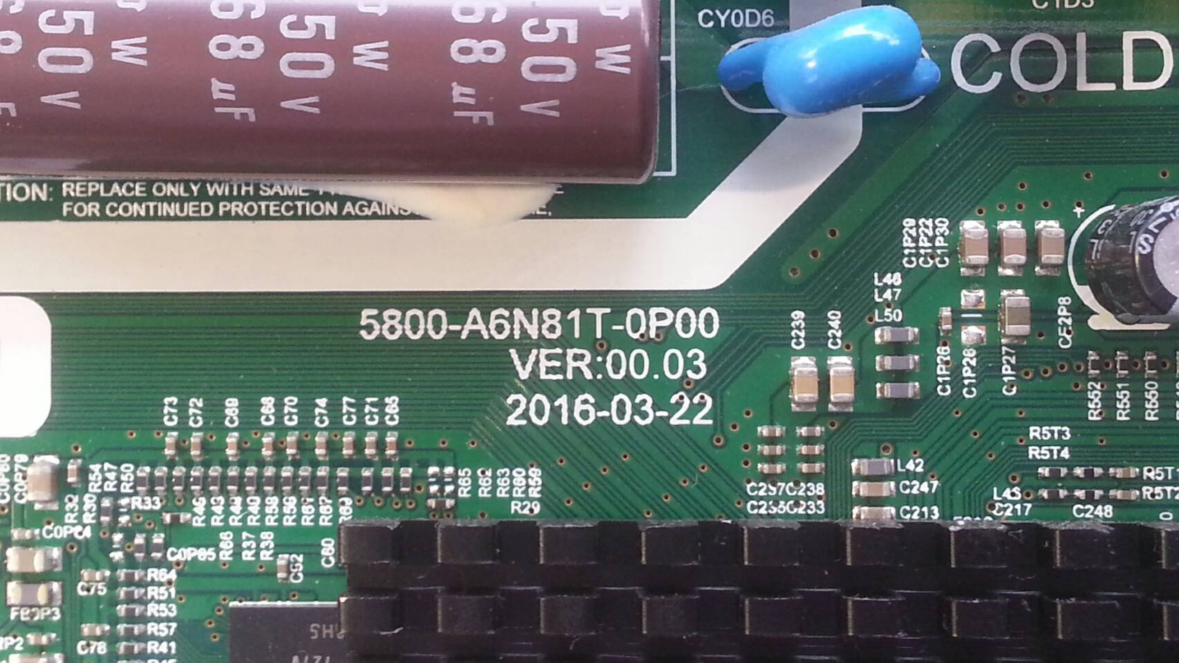 Main Board TOSHIBA SMART TV 32L5650VT :5800-A6N81T-0P00