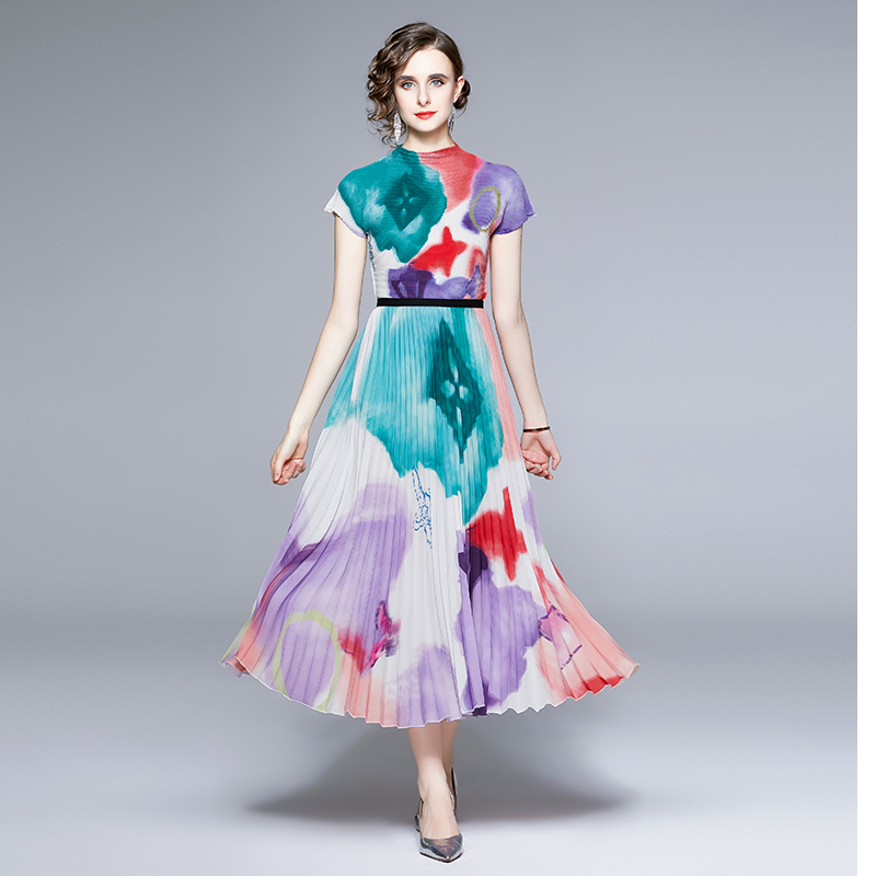 ชุดเดรสยาวสวยๆ ชุดเดรสยาวใส่สบาย ใส่ทำงาน มีขนาดS M L XL 2XL