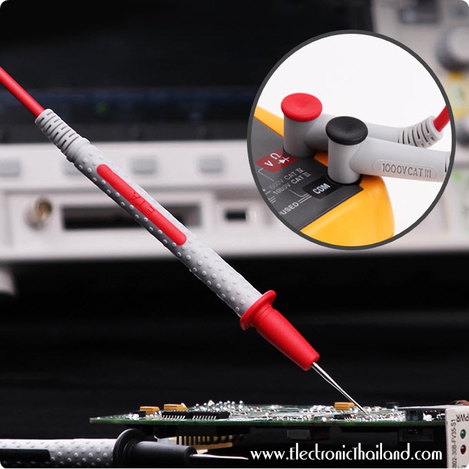 สายมัลติมิเตอร์ปลายเข็ม เกรดพรีเมี่ยม เหมาะสำหรับเครื่องวัดคุณภาพสูง FLUKE-SIMPSON