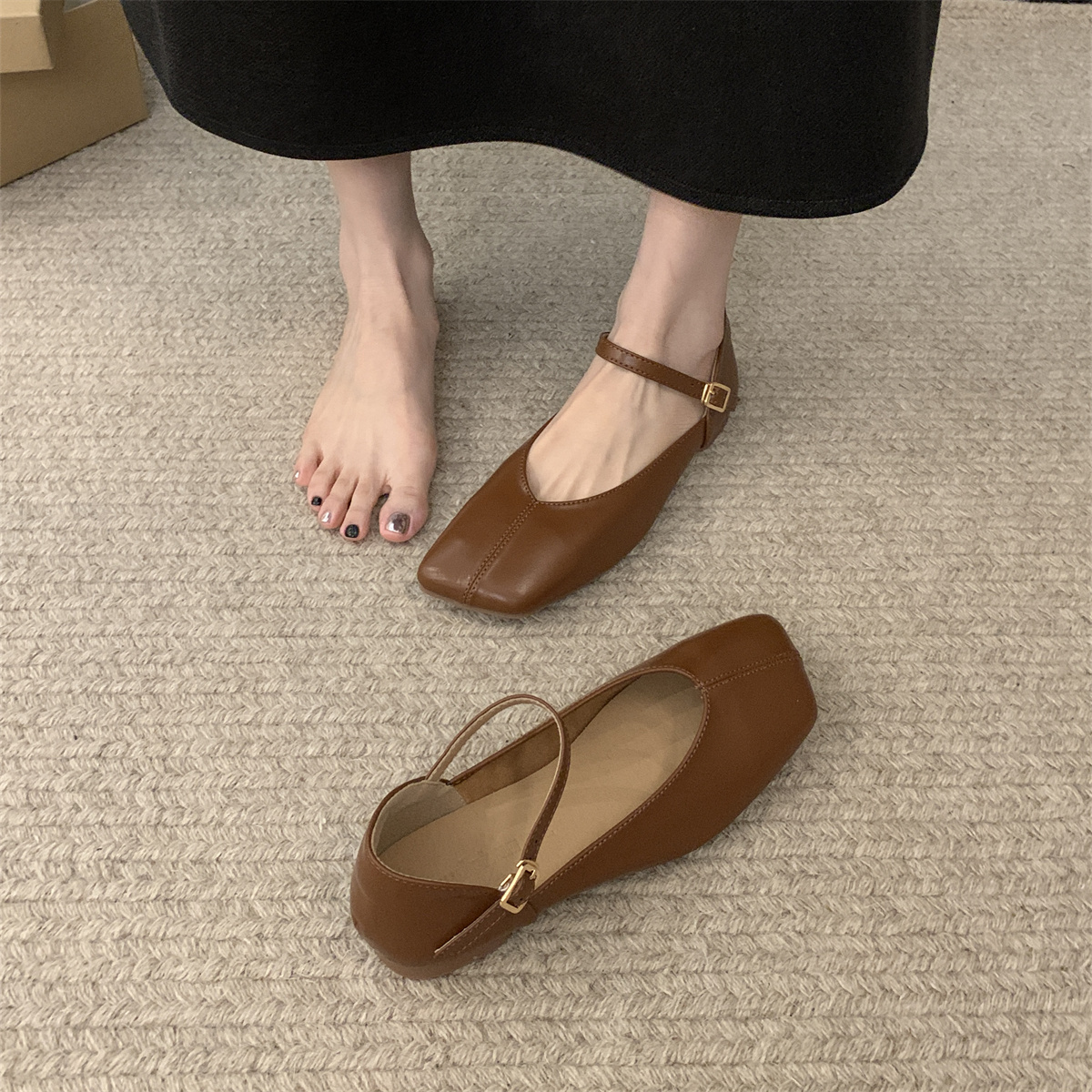 รองเท้าคัทชูผู้หญิงส้นเตี้ย ใส่สบาย มีขนาด35-43