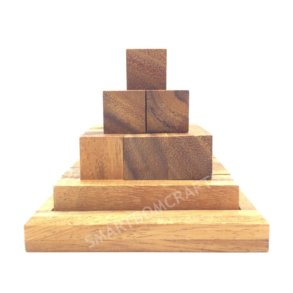 บล๊อคไม้ปิรามิดเหลี่ยม ของเล่นเสริมพัฒนาการเด็ก และเกมส์ฝึกสมอง