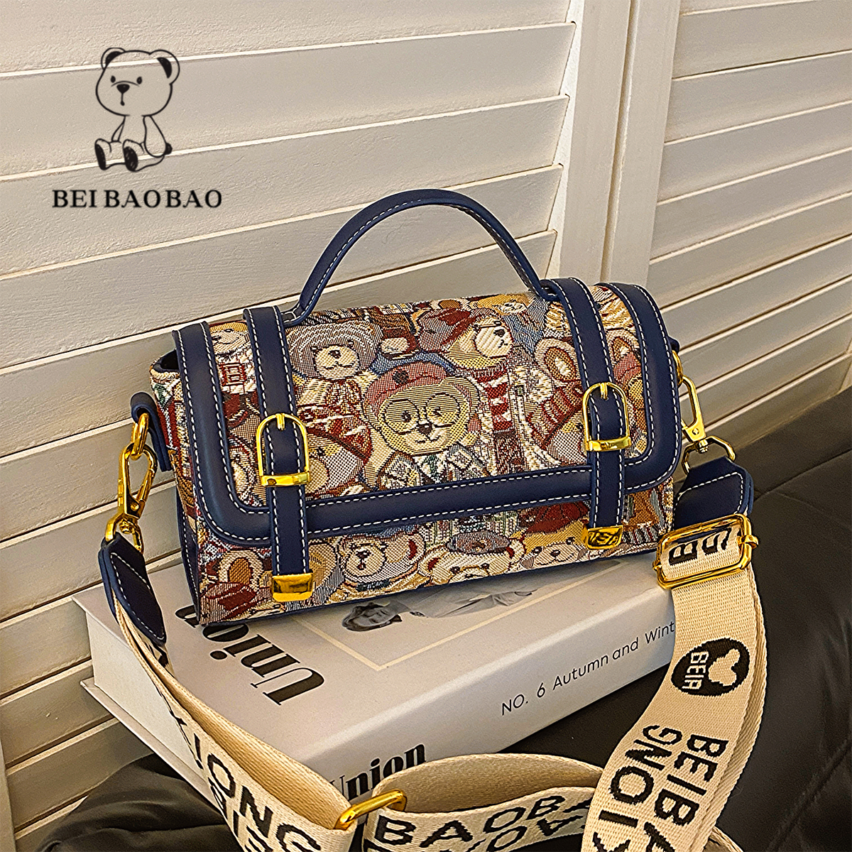 กระเป๋าผู้หญิงสวยๆ กระเป๋าสะพายข้างผู้หญิง กระเป๋าแบรนด์ BEAR BAG กระเป๋าหมีสุดคิ้ว!
