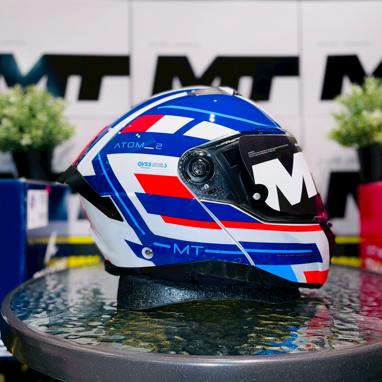 MT HELMETS - ATOM2 sv - Alkaline Gloss Blue