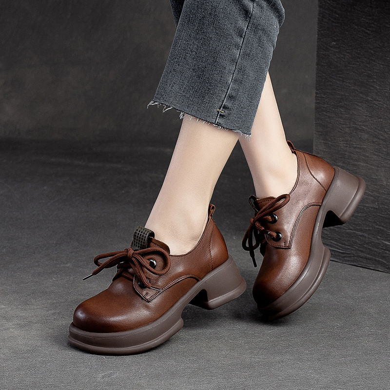 รองเท้าเท้าหนังวินเทจ 35 36 37 38 39 40