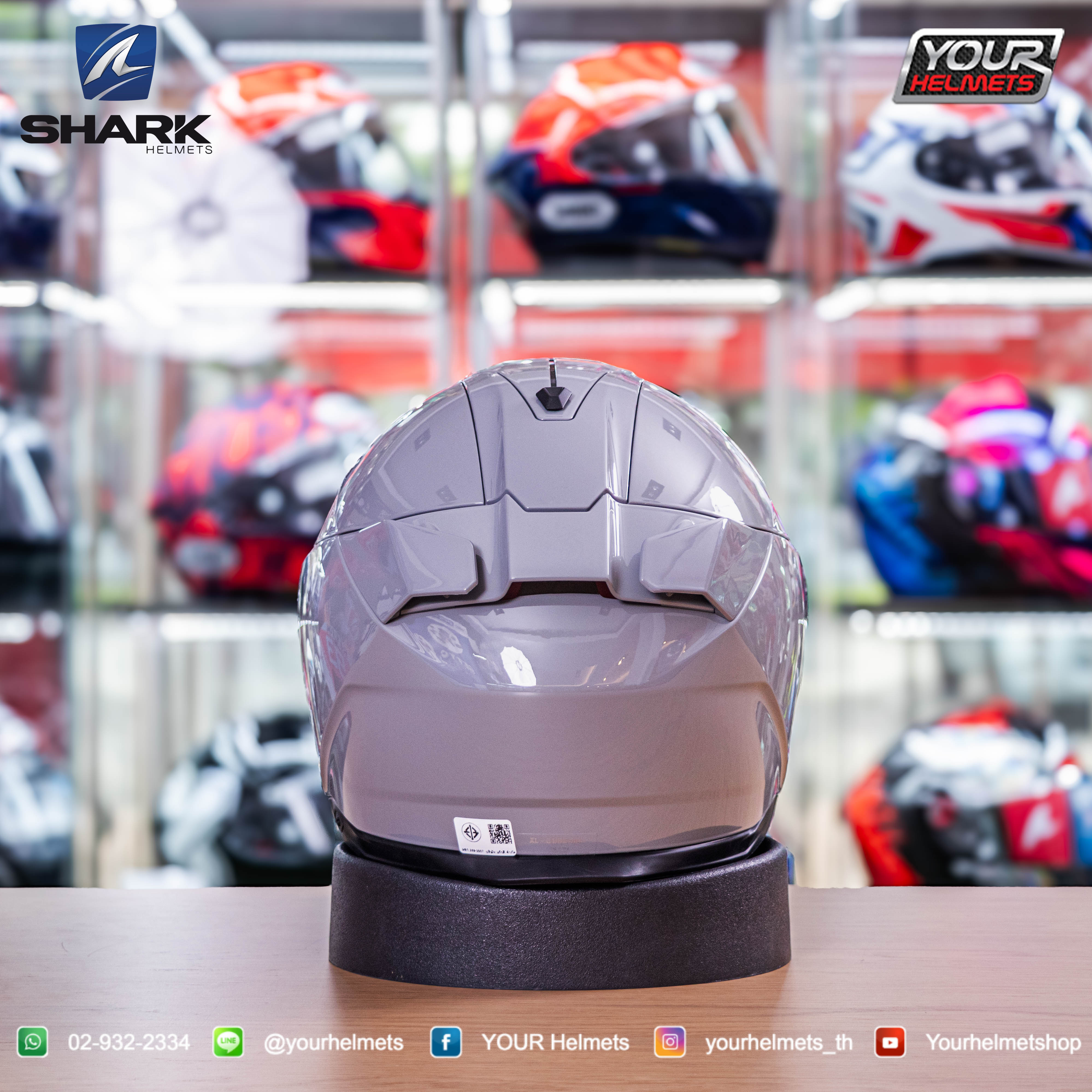 หมวกกันน็อค SHARK HELMETS รุ่น SKWAL I3 (Silver)