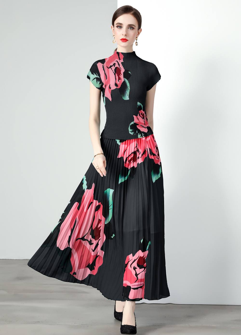 ชุดเดรสยาวสวยๆ ชุดเดรสยาวใส่สบาย ใส่ทำงาน มีขนาดS M L XL 2XL