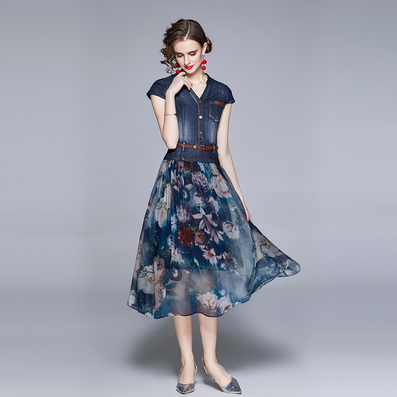 ชุดเดรสยาวสวยๆ ชุดเดรสยาวใส่สบาย ใส่ทำงาน มีขนาดS M L XL 2XL
