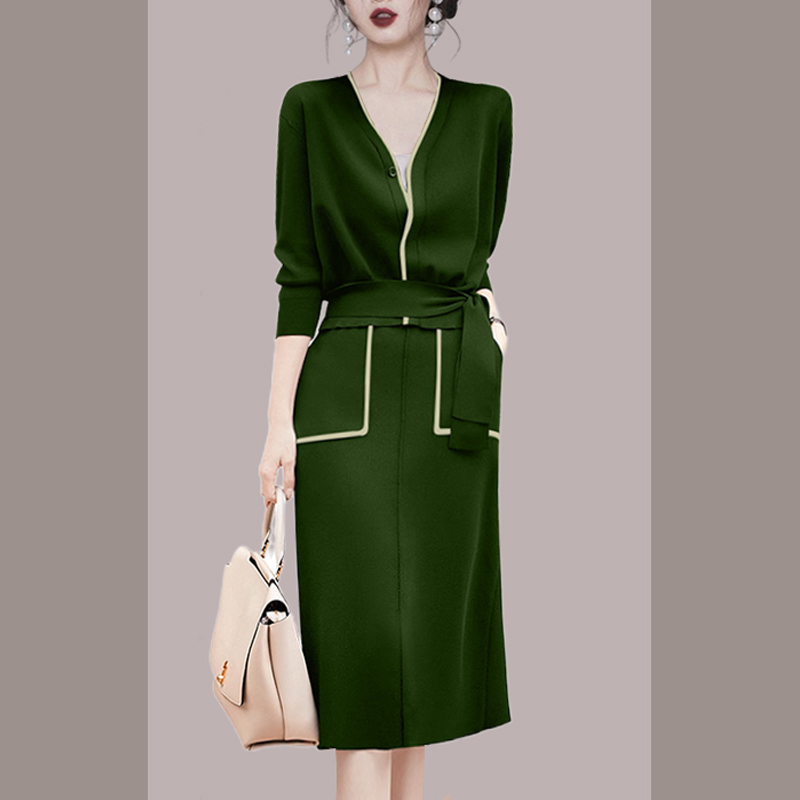 ชุดเดรสยาวสวยๆ ชุดเดรสยาวใส่สบาย ใส่ทำงาน มีขนาดS M L XL 2XL