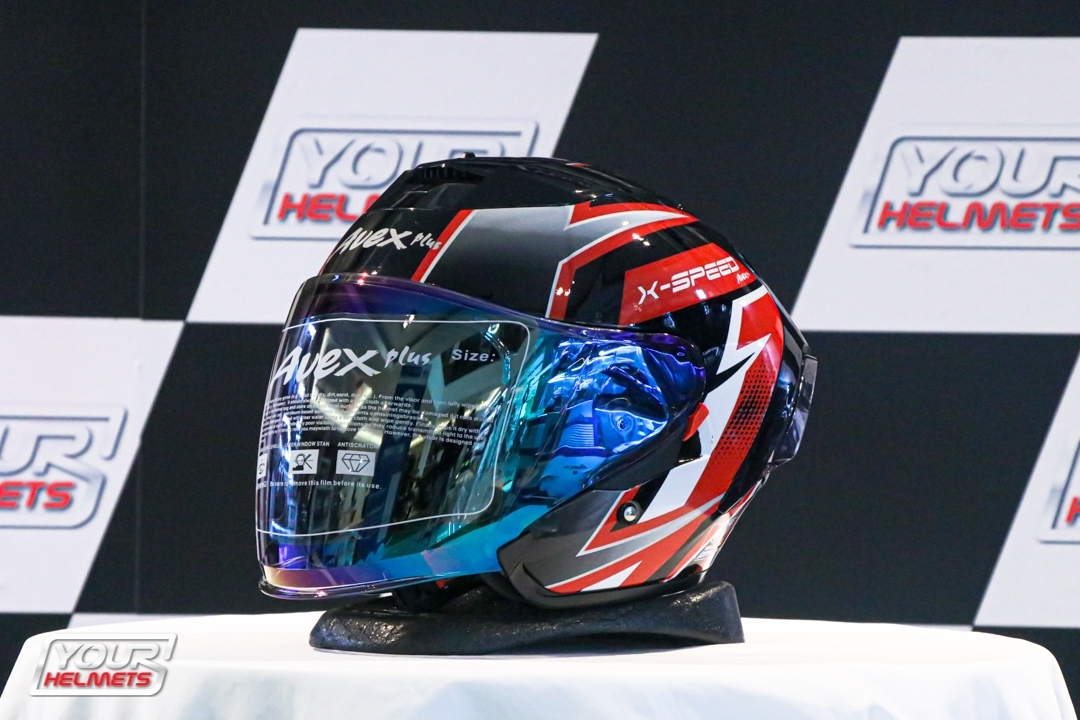 หมวกันน็อค AVEX PLUS HELMETS รุ่น X-SPEED PLUS ZERO BLACK/RED