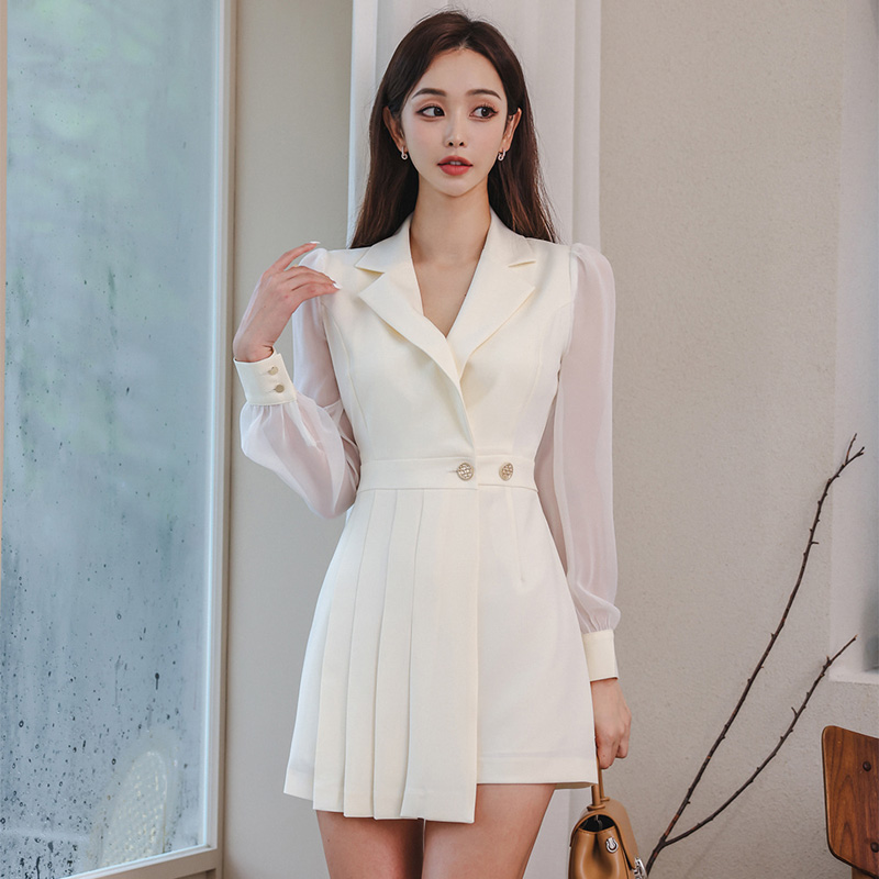 ชุดเดรสยาวสวยๆ สไตล์เกาหลี มีขนาด S M L XL สนใจทักแชท