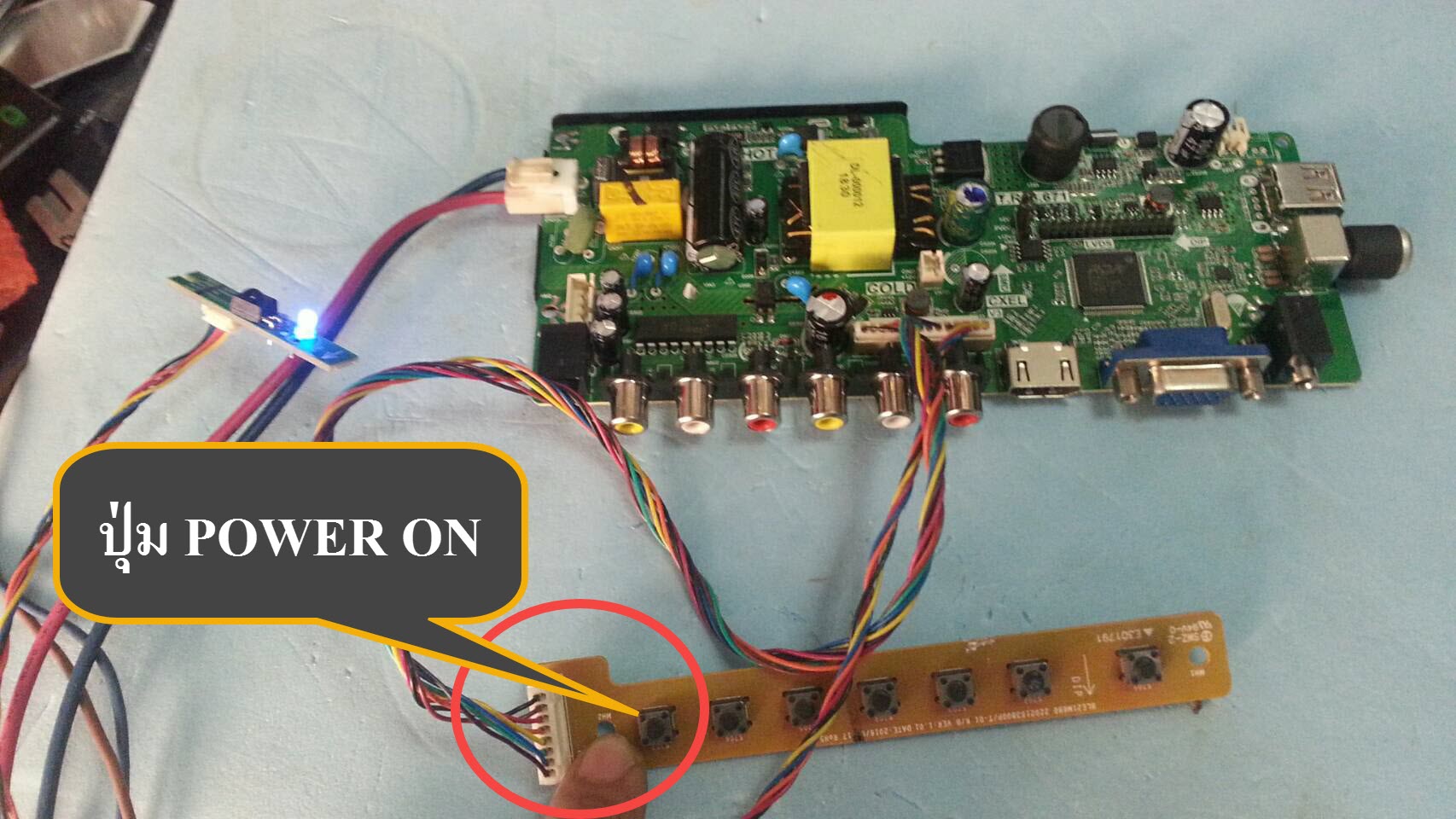 Mainboard ACONATIC AN-LT2414 LEDTV Replacement Parts มีรีโมท เมนูภาษาไทย