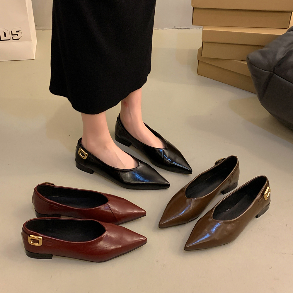 รองเท้าคัทชูผู้หญิงส้นเตี้ย ใส่สบาย มีขนาด35-40