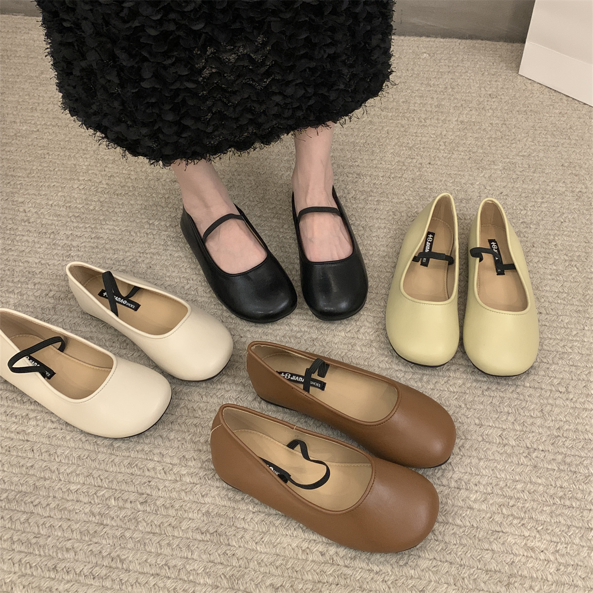 รองเท้าคัทชูผู้หญิงส้นเตี้ย ใส่สบาย มีขนาด35-43