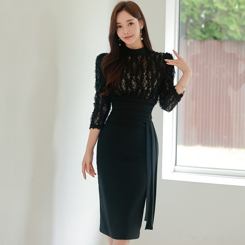 ชุดเดรสยาวสวยๆ สไตล์เกาหลี มีขนาด S M L XL สนใจทักแชท