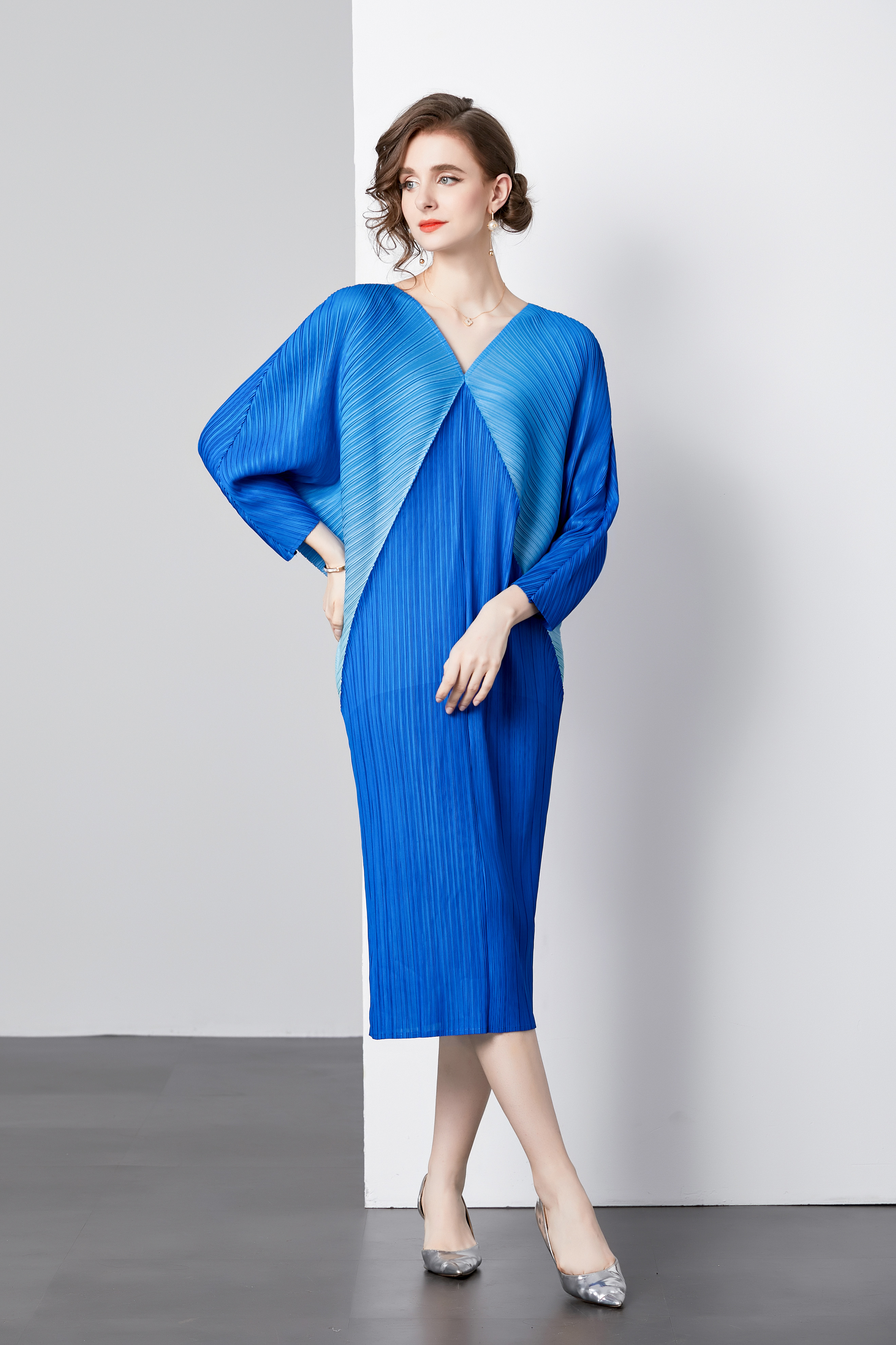 ชุดเดรสยาวสวยๆ ชุดเดรสยาวใส่สบาย ใส่ทำงาน มีขนาดS M L XL 2XL