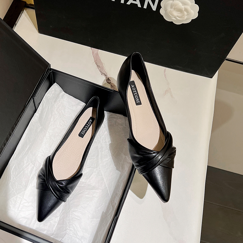 รองเท้าคัทชูผู้หญิงส้นเตี้ย ใส่สบาย มีขนาด35-43