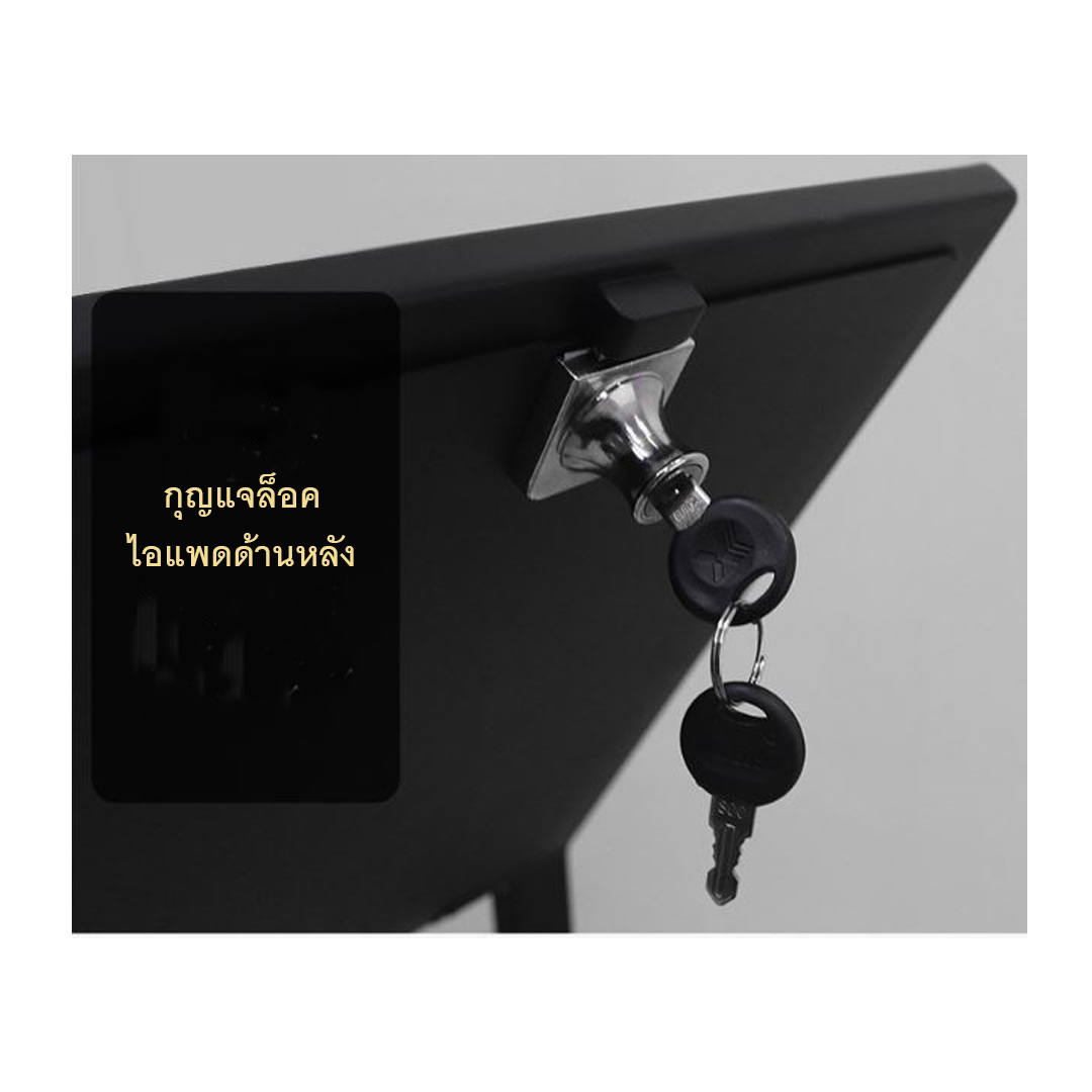 ขาตั้งใส่ไอแพด สำหรับตั้งพื้น ล็อคหน้าจอ ป้องกันขโมย