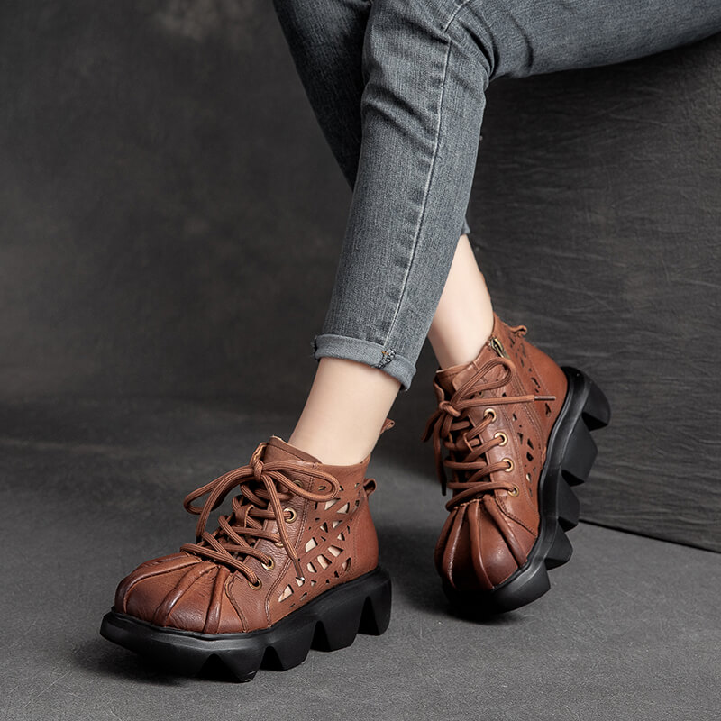 รองเท้าเท้าหนังวินเทจ 35 36 37 38 39 40