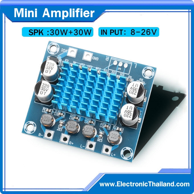 Mini Amplifier Stereo 30x30W เหมาะสำหรับงาน DIY - งานซ่อม