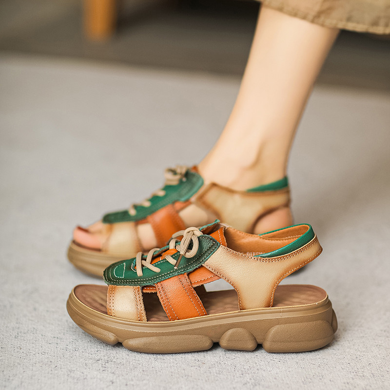 รองเท้าเท้าหนังวินเทจ 35 36 37 38 39 40