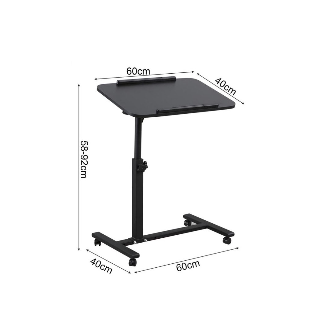 โต๊ะคอมพิวเตอร์ ปรับระดับได้ มีล้อเลื่อน
