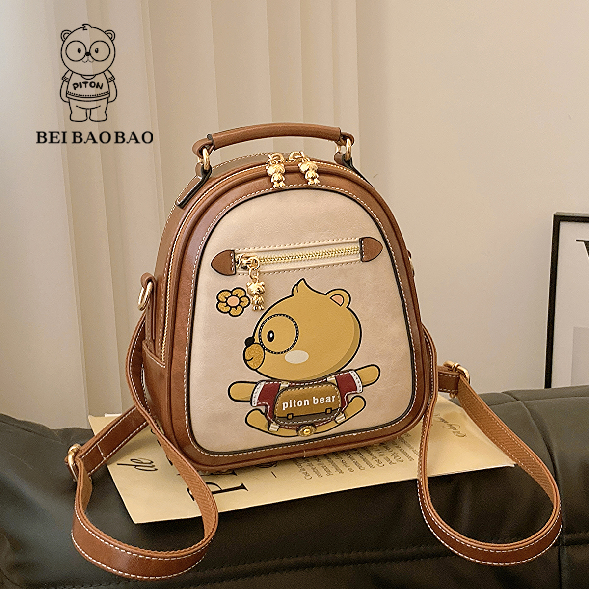 กระเป๋าผู้หญิงสวยๆ กระเป๋าสะพายข้างผู้หญิง กระเป๋าแบรนด์ BEAR BAG กระเป๋าหมีสุดคิ้ว!