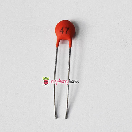 47 pF 50V เซรามิคคาปาซิเตอร์ Ceramic Capacitor จำนวน 5 ตัว