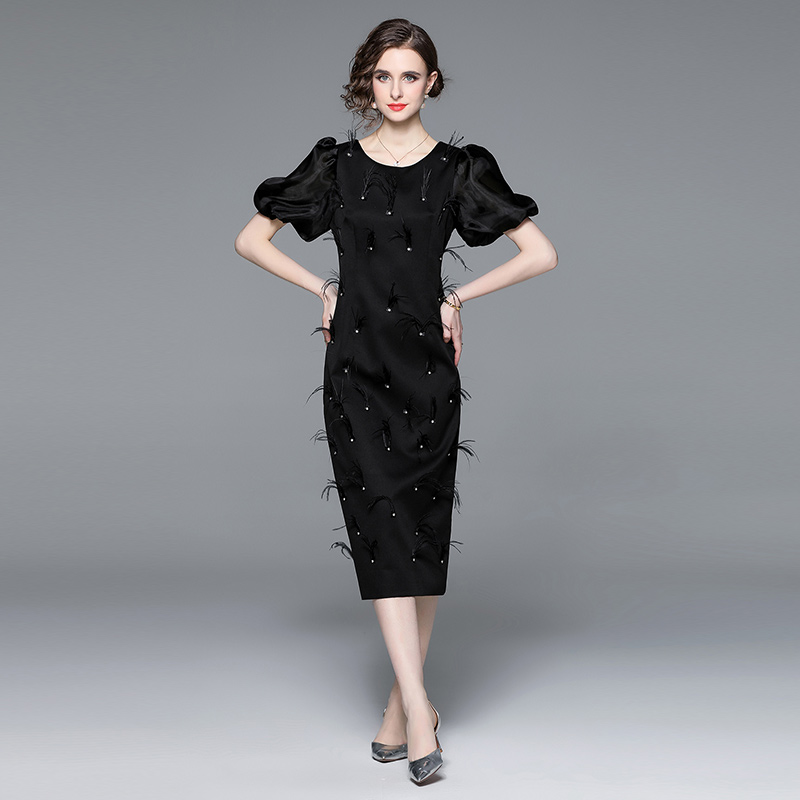 ชุดเดรสยาวสวยๆ ชุดเดรสยาวใส่สบาย ใส่ทำงาน มีขนาดS M L XL 2XL