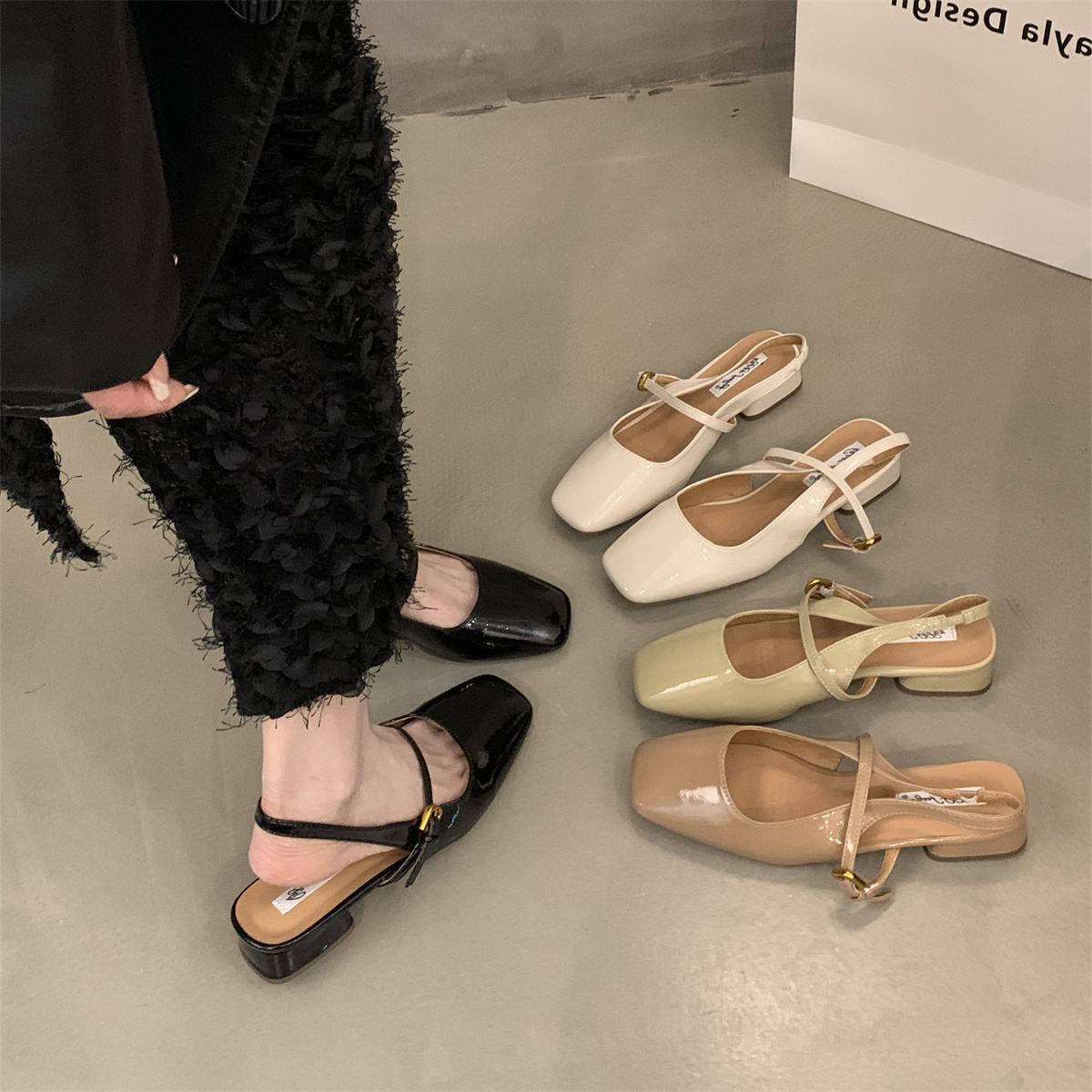รองเท้าคัทชูผู้หญิงส้นเตี้ย ใส่สบาย มีขนาด35-43