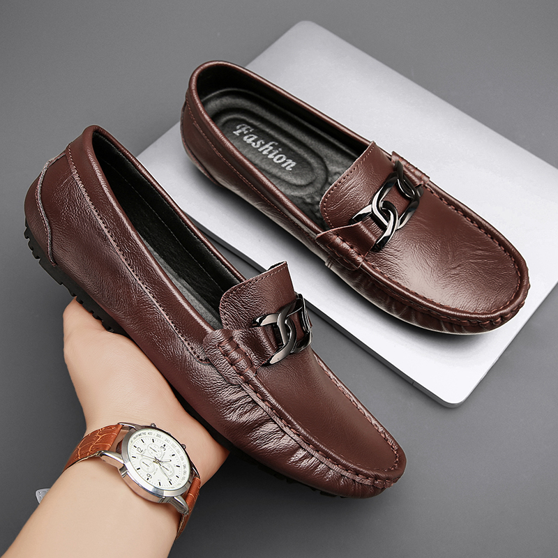 รองเท้าหนังผู้ชาย มีไซส์39-44 รองเท้าโลฟเฟอร์ชาย Slip-On Shoes มีขนาด39-44