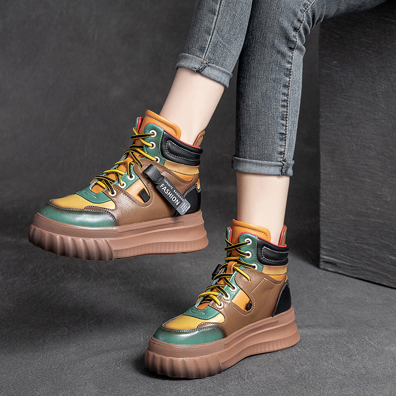 รองเท้าเท้าหนังวินเทจ 35 36 37 38 39 40