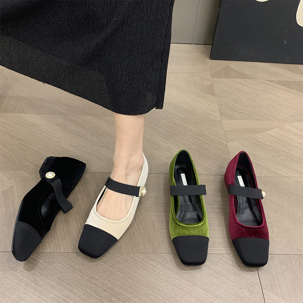 รองเท้าคัทชูผู้หญิงส้นเตี้ย ใส่สบาย มีขนาด35-40