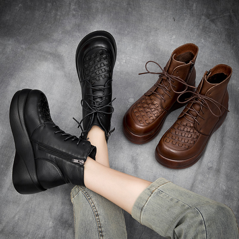 รองเท้าเท้าหนังวินเทจ 35 36 37 38 39 40