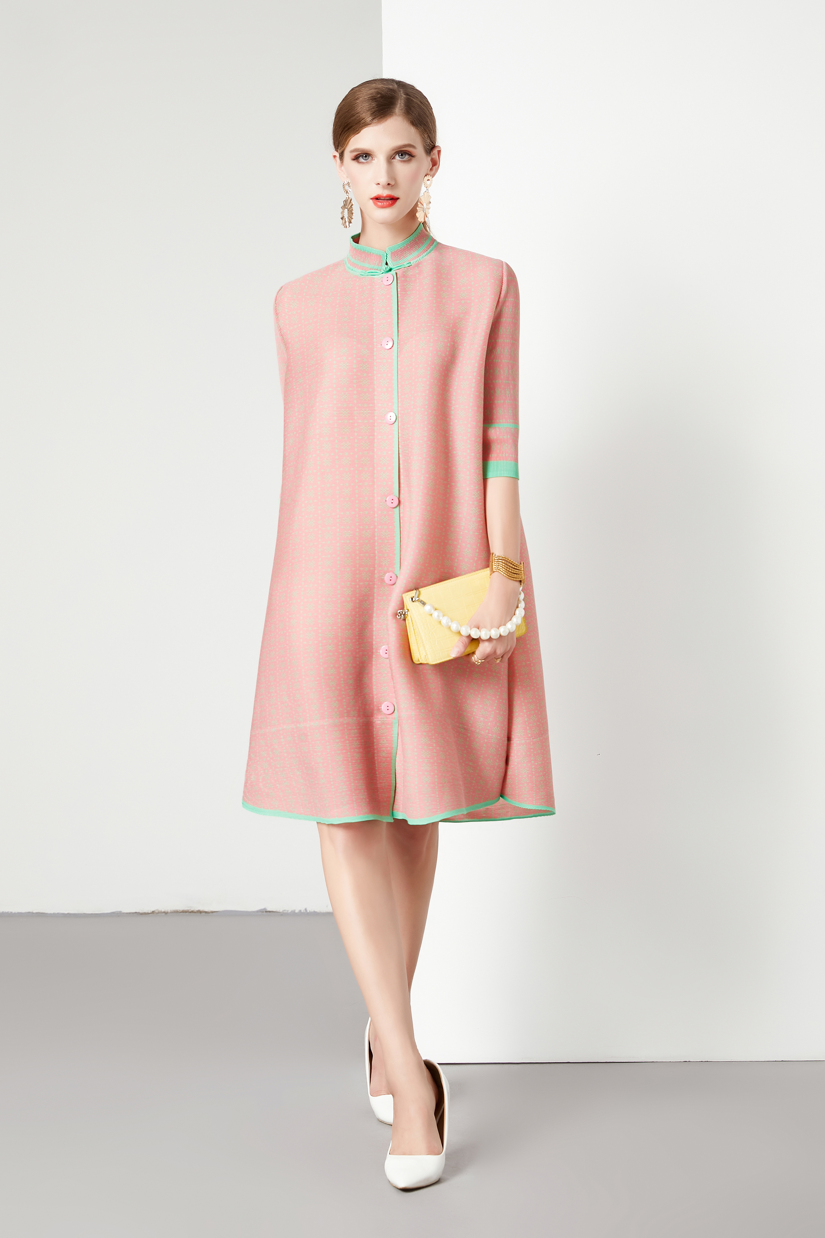 ชุดเดรสยาวสวยๆ ชุดเดรสยาวใส่สบาย ใส่ทำงาน มีขนาดS M L XL 2XL