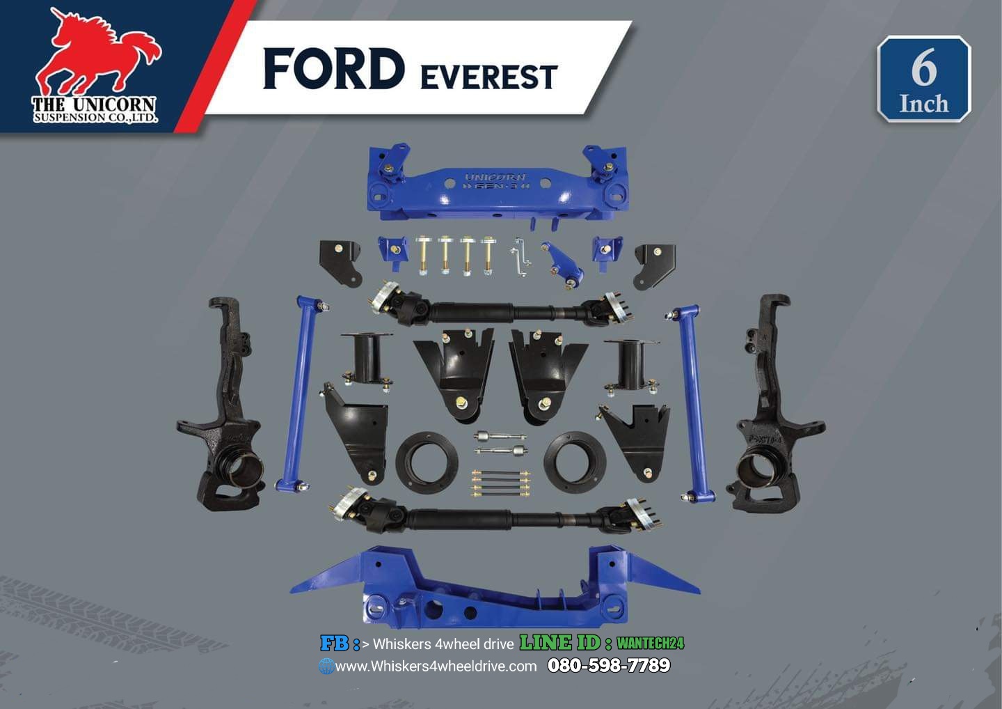 6" FORD EVEREST 4x4