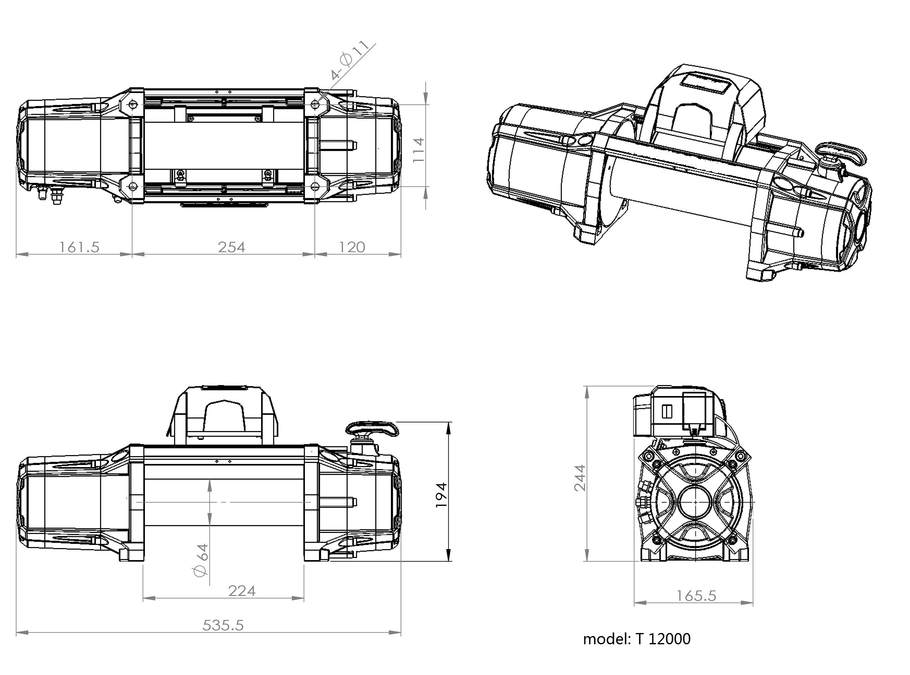 วินซ์12,000 ปอนด์ GEN-2 24v.
