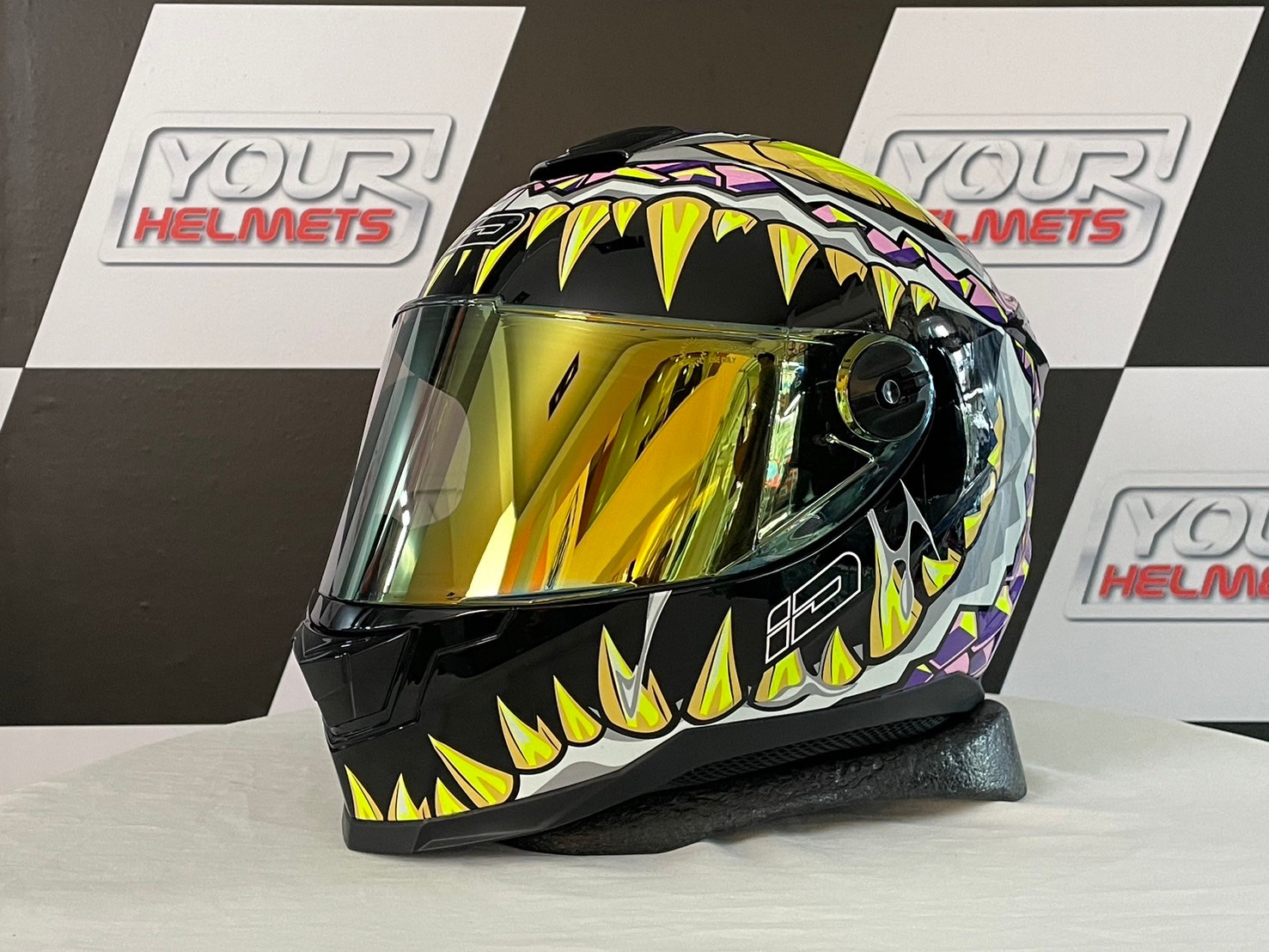 หมวกกันน็อค ID HELMETS รุ่น SPARTAN BT GLITTER BLACK