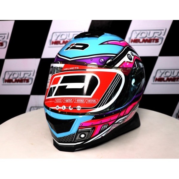 หมวกกันน็อค ID HELMETS รุ่น SPARTAN BT FAST 8 BLUE