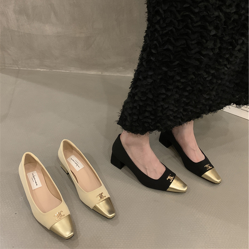 รองเท้าคัทชูผู้หญิงส้นเตี้ย ใส่สบาย มีขนาด35-40