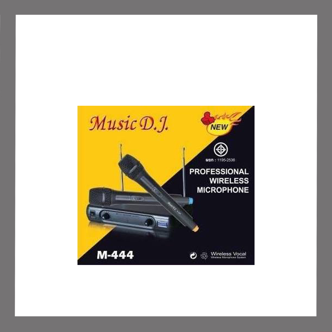 Music D.J.รุ่น M-444 ไมค์ลอยไร้สาย