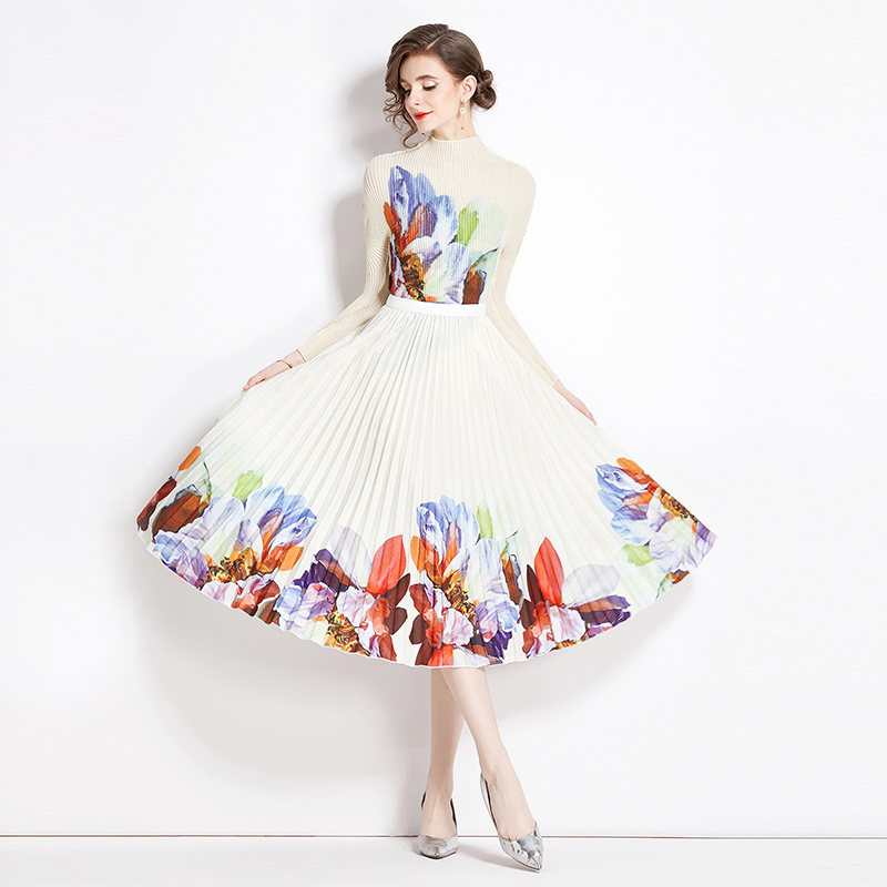 ชุดเดรสยาวสวยๆ ชุดเดรสยาวใส่สบาย ใส่ทำงาน มีขนาดS M L XL 2XL