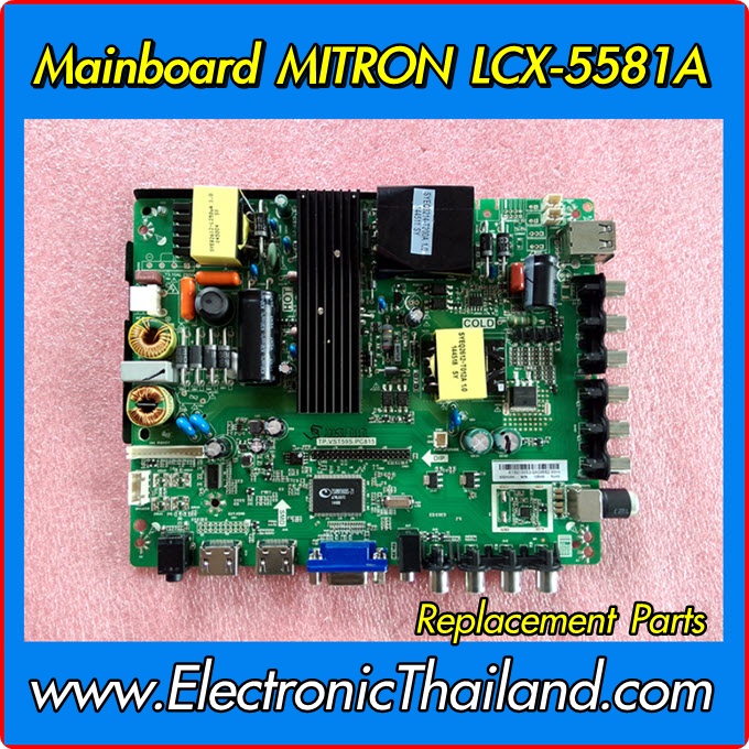 Mainboard MITRON LED TV LCX-5581A OEM Replacement Parts จอ 55 นิ้ว (บอร์ดทดแทนเพื่อซ่อม) เมนูภาษาไทย