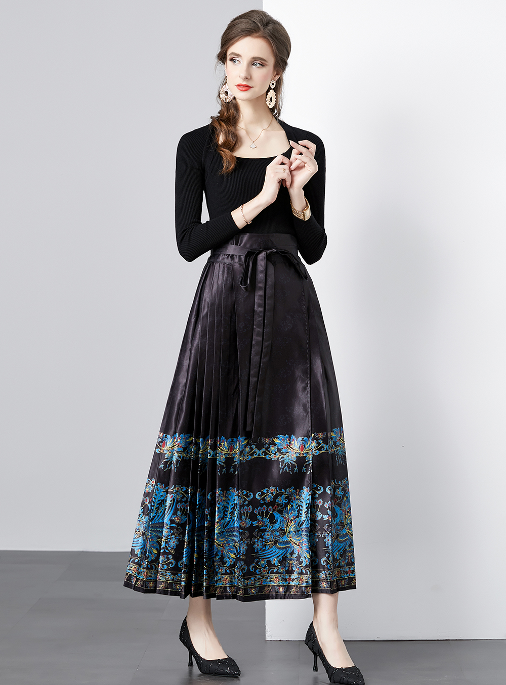 ชุดเดรสยาวสวยๆ ชุดเดรสยาวใส่สบาย ใส่ทำงาน มีขนาดS M L XL 2XL