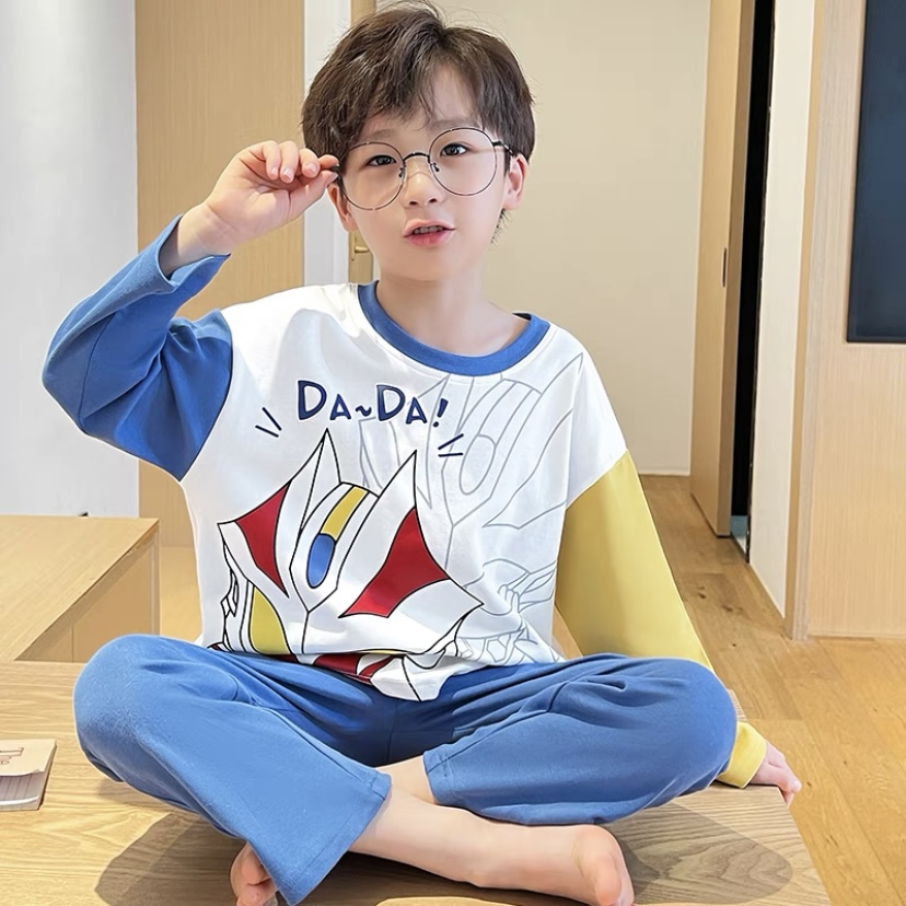 ชุดนอนเด็กเด็กเล็กคอกลมแบบใหม่ พรีออเดอร์