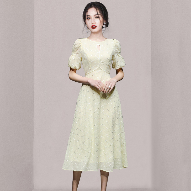 ชุดเดรสยาวสวยๆ ชุดเดรสยาวใส่สบาย ใส่ทำงาน มีขนาดS M L XL 2XL