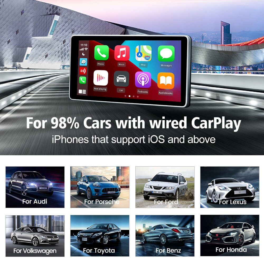 Carlinkit 4.0-Wireless Apple CarPlay and Android auto Dongle for Factory Wired CarPlay