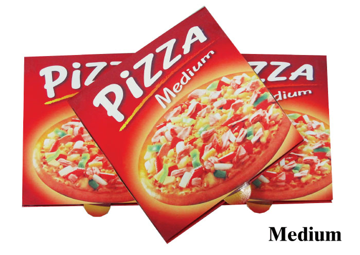 กล่องพิซซ่า ขนาดกลาง (พิมพ์ 4 สี) ตราBigMK