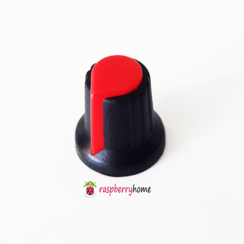 Volume Control Knob สำหรับ Potentiometer สีดำแดง