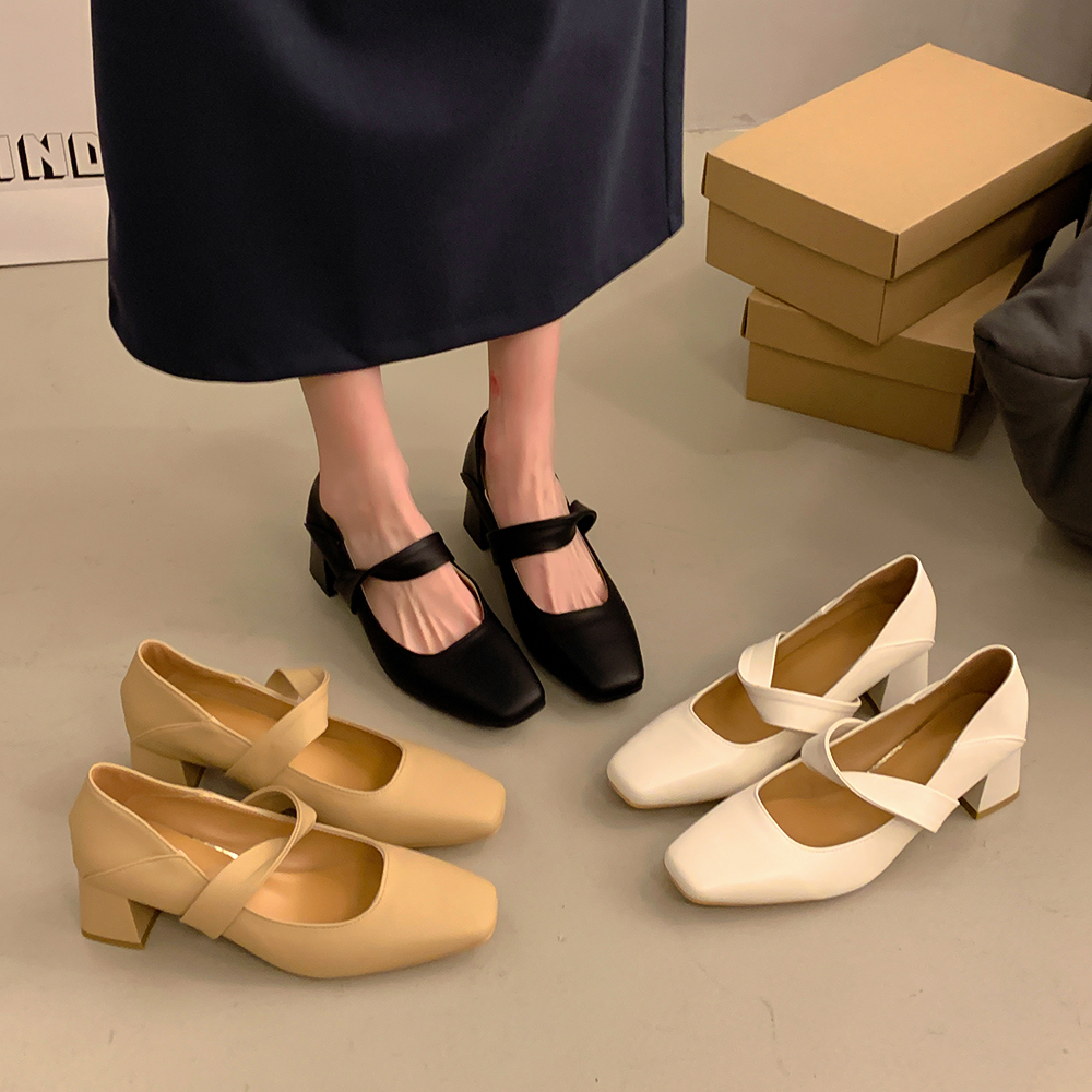 รองเท้าคัทชูผู้หญิงส้นเตี้ย ใส่สบาย มีขนาด35-40